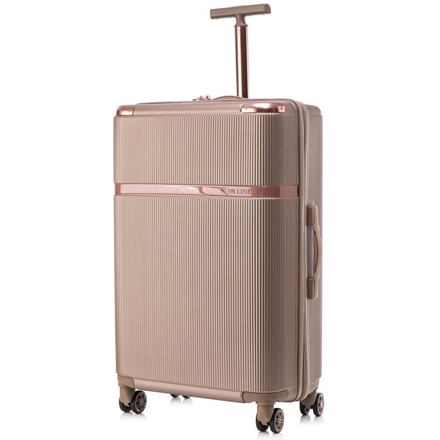 Чемодан большой Semi Line 28 дюймов (L) ABS-Plastic Champagne (T5668-4)