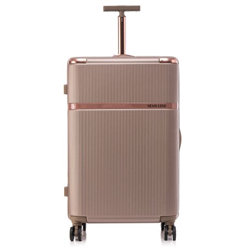 Чемодан большой Semi Line 28 дюймов (L) ABS-Plastic Champagne (T5668-4)
