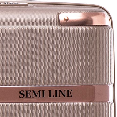 Чемодан большой Semi Line 28 дюймов (L) ABS-Plastic Champagne (T5668-4)