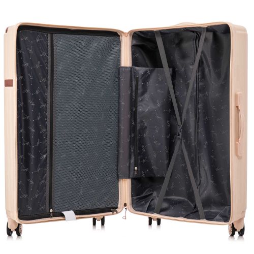 Чемодан большой Semi Line 28 дюймов (L) ABS-Plastic Ecru (T5669-4)