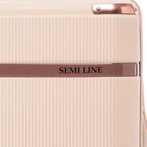 Чемодан большой Semi Line 28 дюймов (L) ABS-Plastic Ecru (T5669-4)