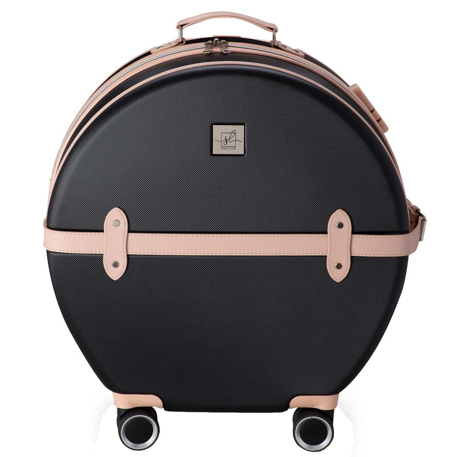 Чемодан малый ручная кладь Semi Line 20 (S) ABS-Plastic Black/Pink Cream (T5671-2)
