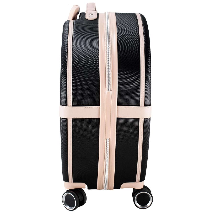 Чемодан малый ручная кладь Semi Line 20 (S) ABS-Plastic Black/Pink Cream (T5671-2)