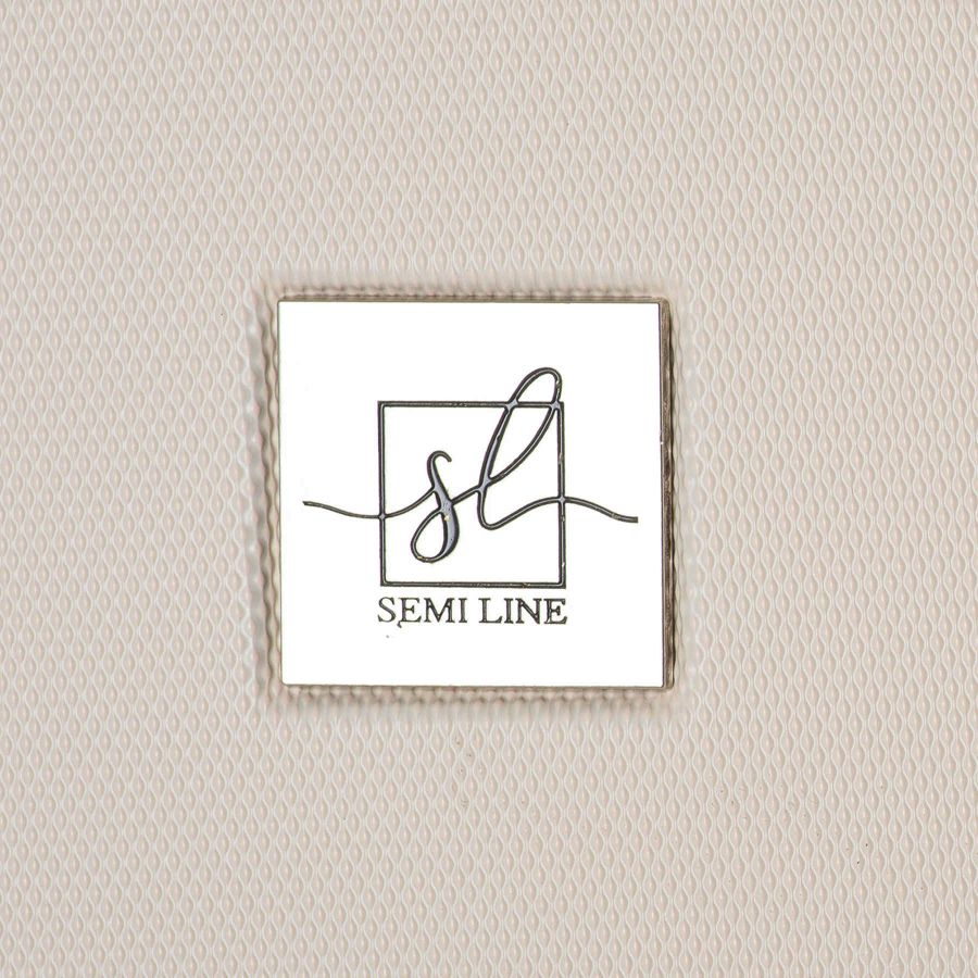 Чемодан большой Semi Line 28 дюймов (L) ABS-Plastic Ecru/Brown (T5670-4)