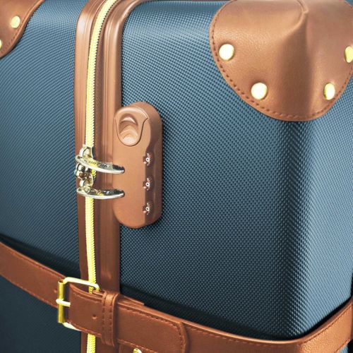 Чемодан большой Semi Line 28 дюймов (L) ABS-Plastic Blue/Brown (T5672-4)