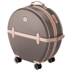 Чемодан маленький под ручную кладь Semi Line 20 дюймов (S) дюймов (S) ABS-пластик Brown/Pink Cream (T5673-3)