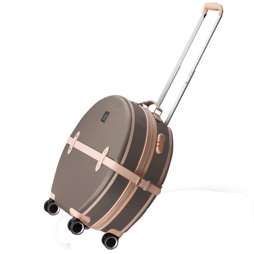 Чемодан маленький под ручную кладь Semi Line 20 (S) ABS-пластик Brown/Pink Cream (T5673-3)