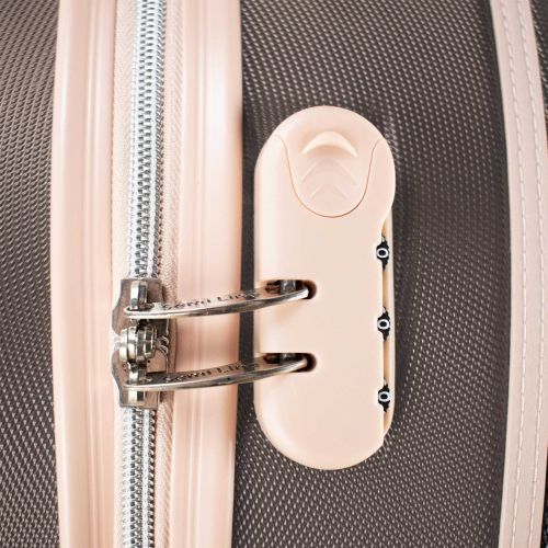 Чемодан маленький под ручную кладь Semi Line 20 (S) ABS-пластик Brown/Pink Cream (T5673-3)