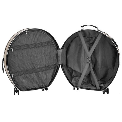 Чемодан маленький для ручной клади Semi Line 20 (S) ABS-пластик Champagne/Black (T5674-3)