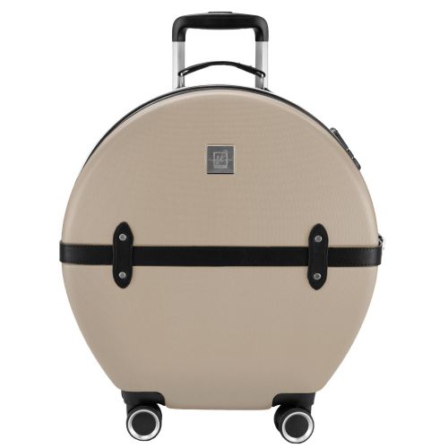 Чемодан маленький для ручной клади Semi Line 20 (S) ABS-пластик Champagne/Black (T5674-3)