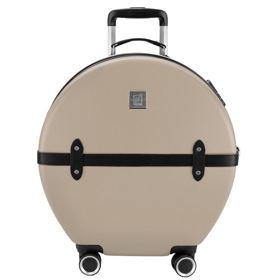Чемодан маленький для ручной клади Semi Line 20 (S) ABS-пластик Champagne/Black (T5674-3)