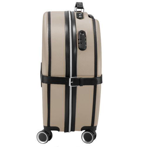 Чемодан маленький для ручной клади Semi Line 20 (S) ABS-пластик Champagne/Black (T5674-3)