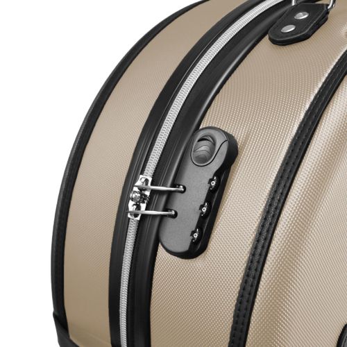 Чемодан маленький для ручной клади Semi Line 20 (S) ABS-пластик Champagne/Black (T5674-3)