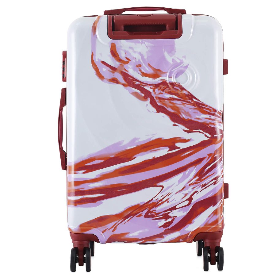 Чемодан средний Semi Line 24 дюйма (M) Polycarbonate/ABS-Plastic White/Red Print (T5654-2)