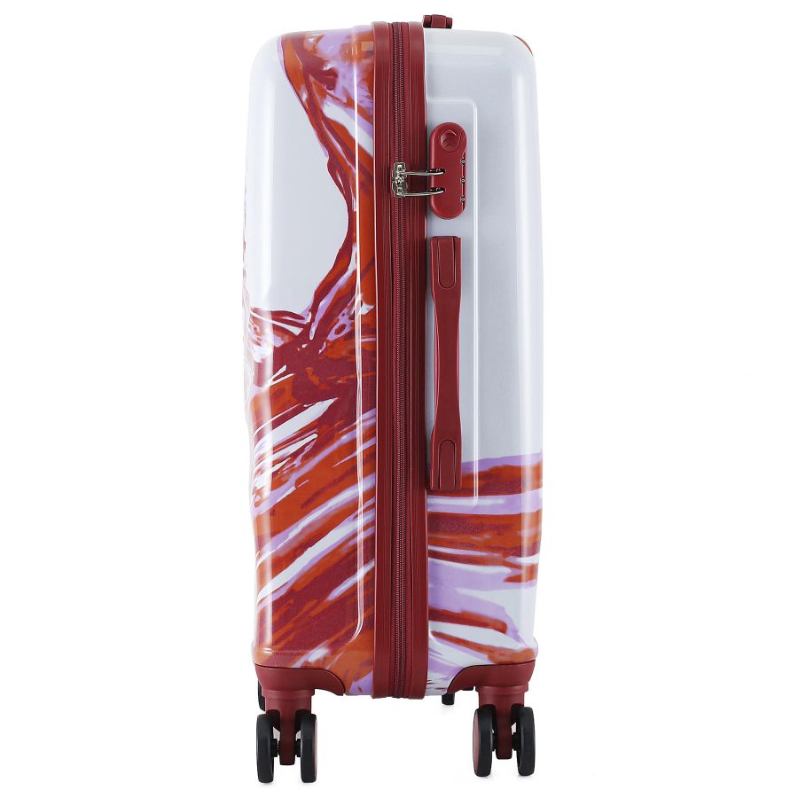 Чемодан средний Semi Line 24 дюйма (M) Polycarbonate/ABS-Plastic White/Red Print (T5654-2)
