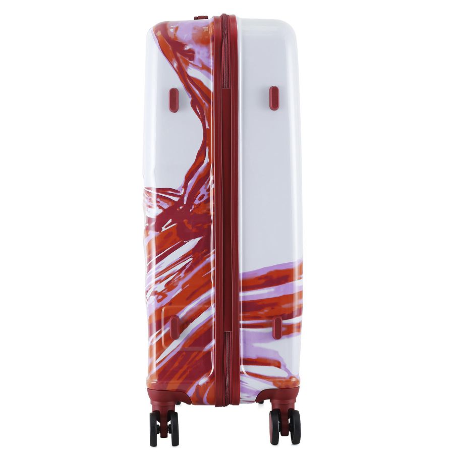 Чемодан большой Semi Line 28 дюймов (L)  Polycarbonate/ABS-Plastic White/Red Print (T5654-3)