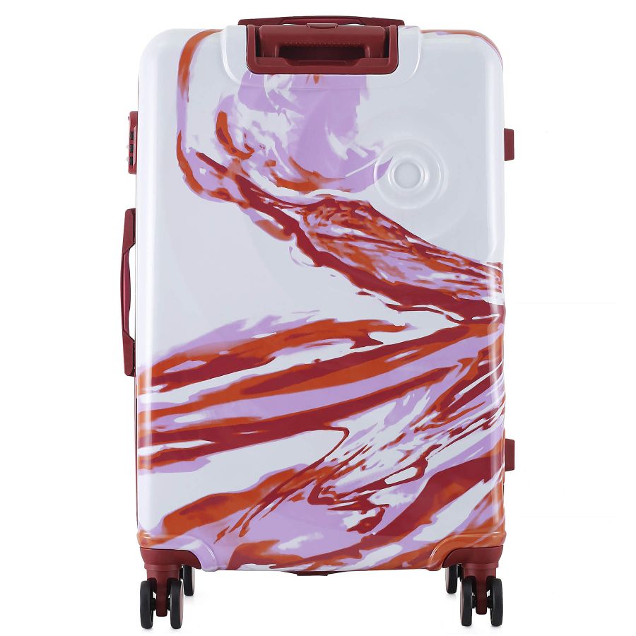 Чемодан большой Semi Line 28 дюймов (L)  Polycarbonate/ABS-Plastic White/Red Print (T5654-3)
