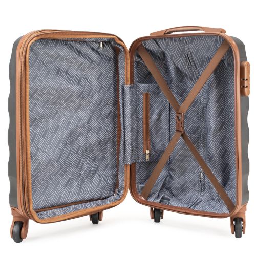 Чемодан маленький под ручную кладь Semi Line 20 (S) ABS-Plastic Graphite (T5707-1)