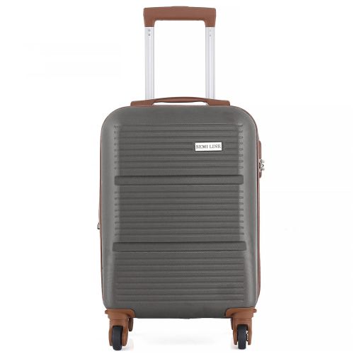 Чемодан маленький под ручную кладь  Semi Line 20 (S) ABS-Plastic Graphite (T5711-1)