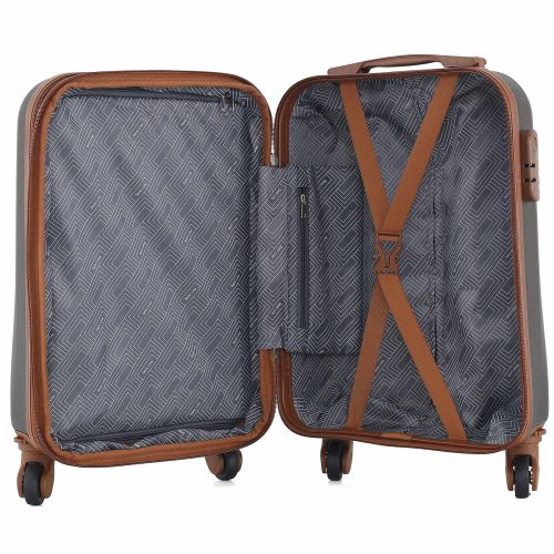 Чемодан маленький под ручную кладь  Semi Line 20 (S) ABS-Plastic Graphite (T5711-1)