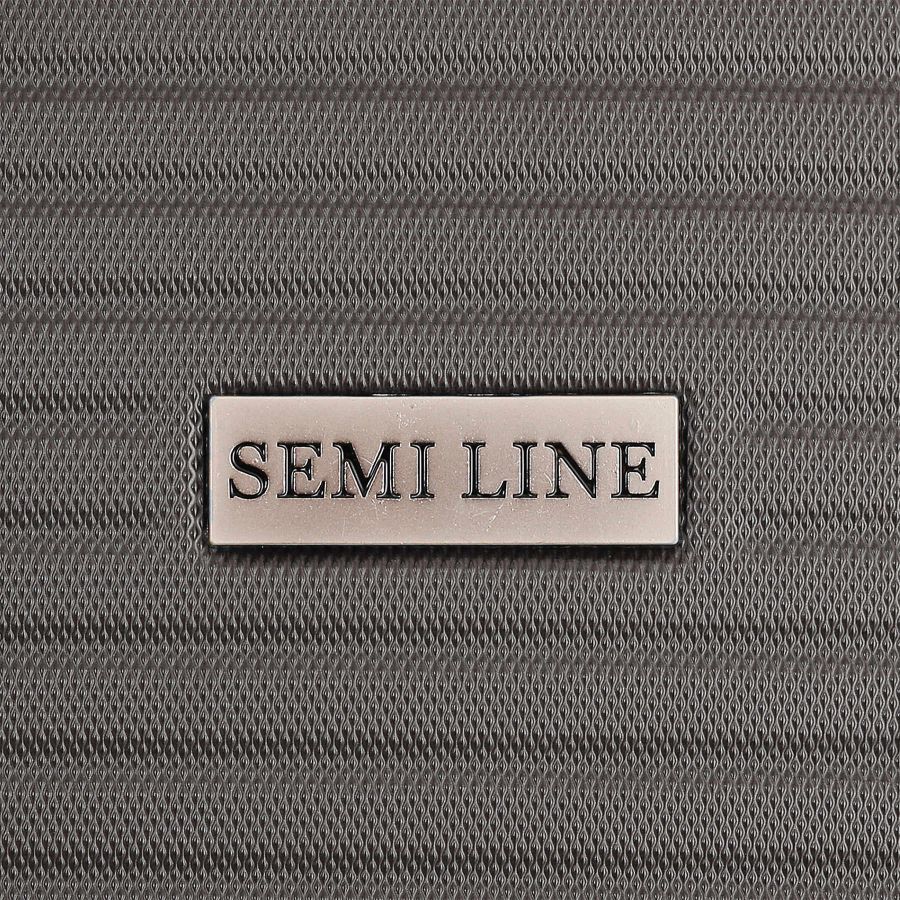 Чемодан средний Semi Line 24 дюйма (M) ABS-пластик Темно-серый (T5711-2)