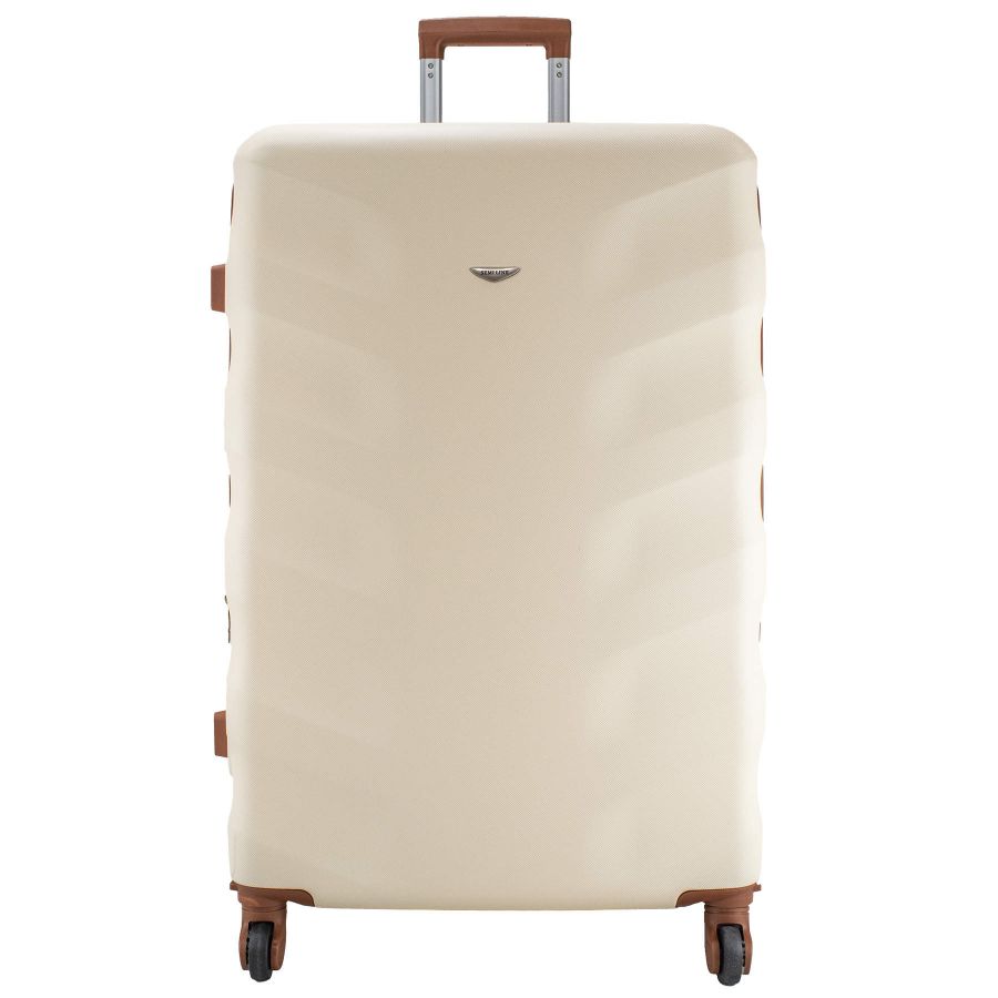 Чемодан большой Semi Line 28 дюймов (L) ABS-Plastic Beige (T5709-3)