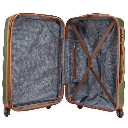 Чемодан средний Semi Line 24 дюйма (M) ABS-Plastic Green (T5710-2)