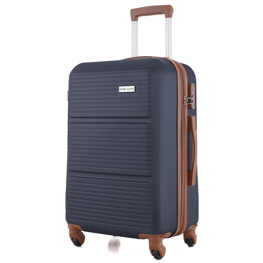 Чемодан большой Semi Line 28 дюймов (L) ABS-Plastic Navy (T5712-3)