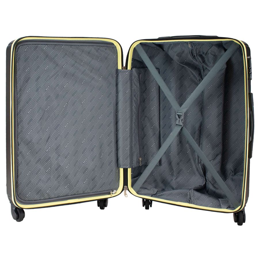 Чемодан средний Semi Line 24 дюйма (M) ABS-Plastic Black (T5685-2)