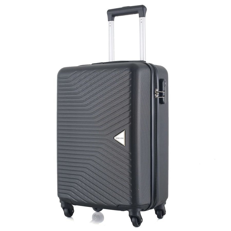 Чемодан маленький под ручную кладь Semi Line 20 (S) ABS-Plastic Black (T5690-1)