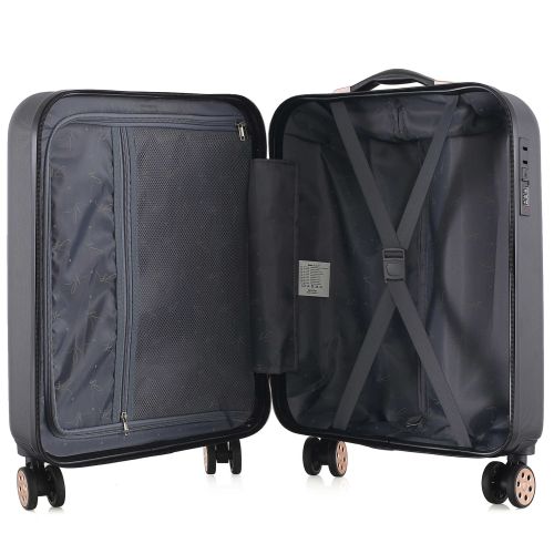 Чемодан малый для ручной клади Semi Line 20 (S) ABS-Plastic Black (T5718-1)