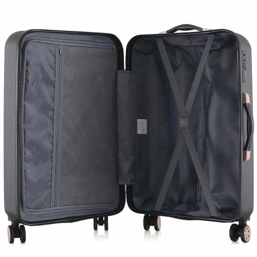 Чемодан средний Semi Line 24 дюйма (M) ABS-Plastic Black (T5718-2)