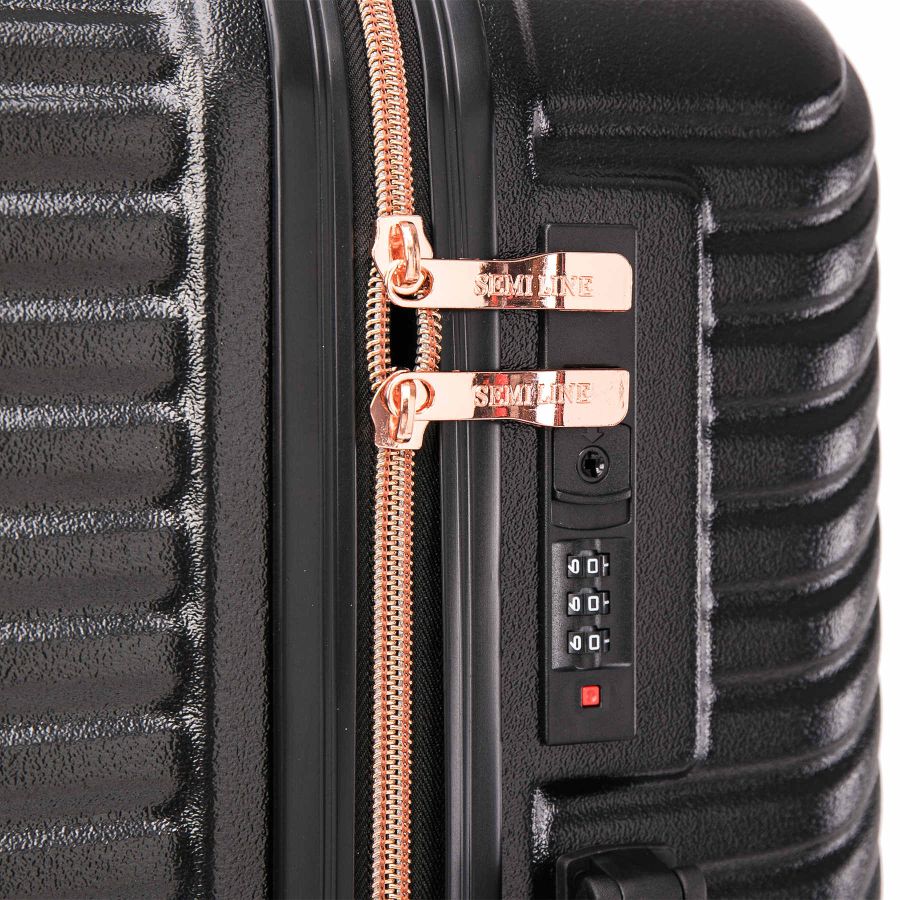 Чемодан маленький под ручную кладь Semi Line 20 (S) ABS-Plastic Black (T5726-1)