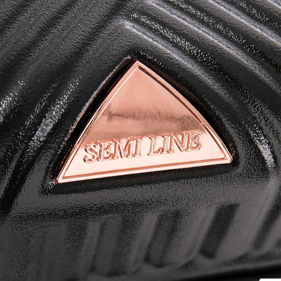 Чемодан маленький под ручную кладь Semi Line 20 (S) ABS-Plastic Black (T5726-1)
