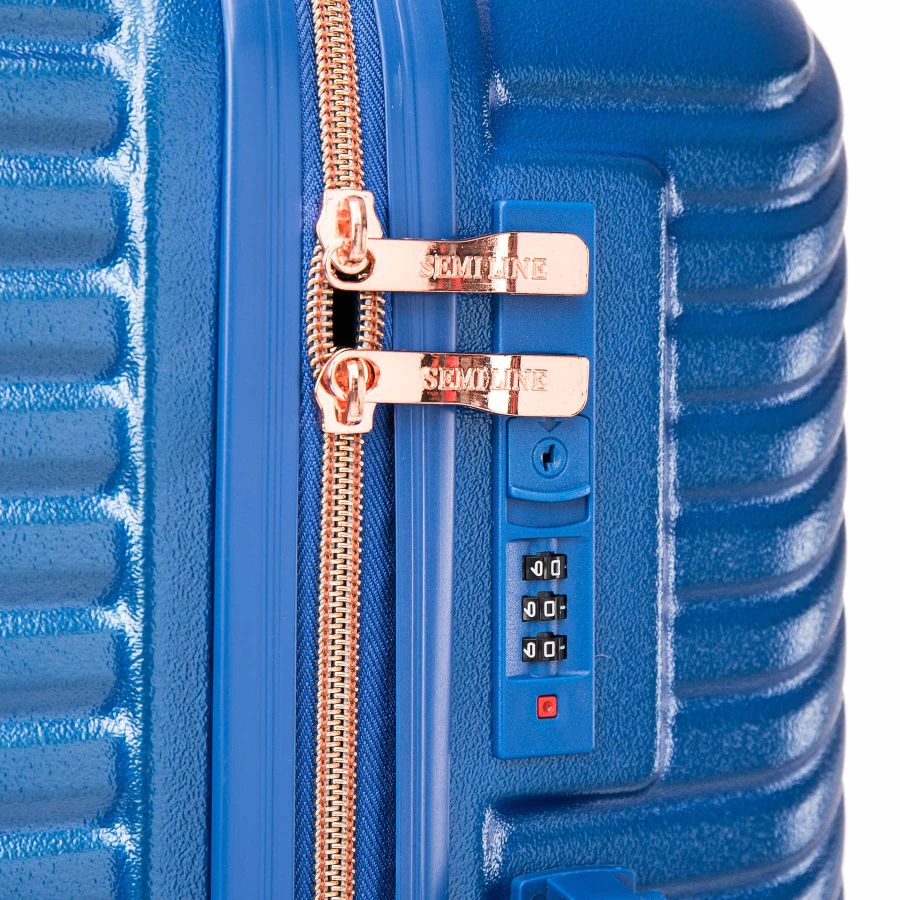 Чемодан маленький под ручную кладь Semi Line 20 (S) ABS-Plastic Blue (T5727-1)