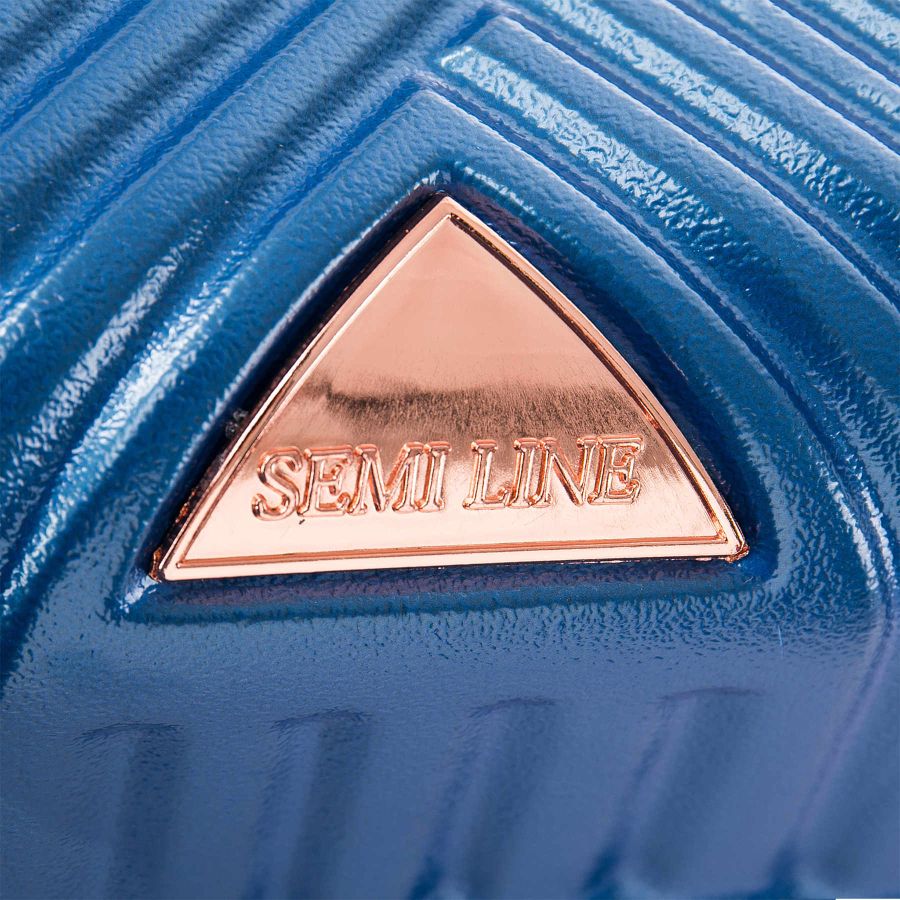 Чемодан маленький под ручную кладь Semi Line 20 (S) ABS-Plastic Blue (T5727-1)