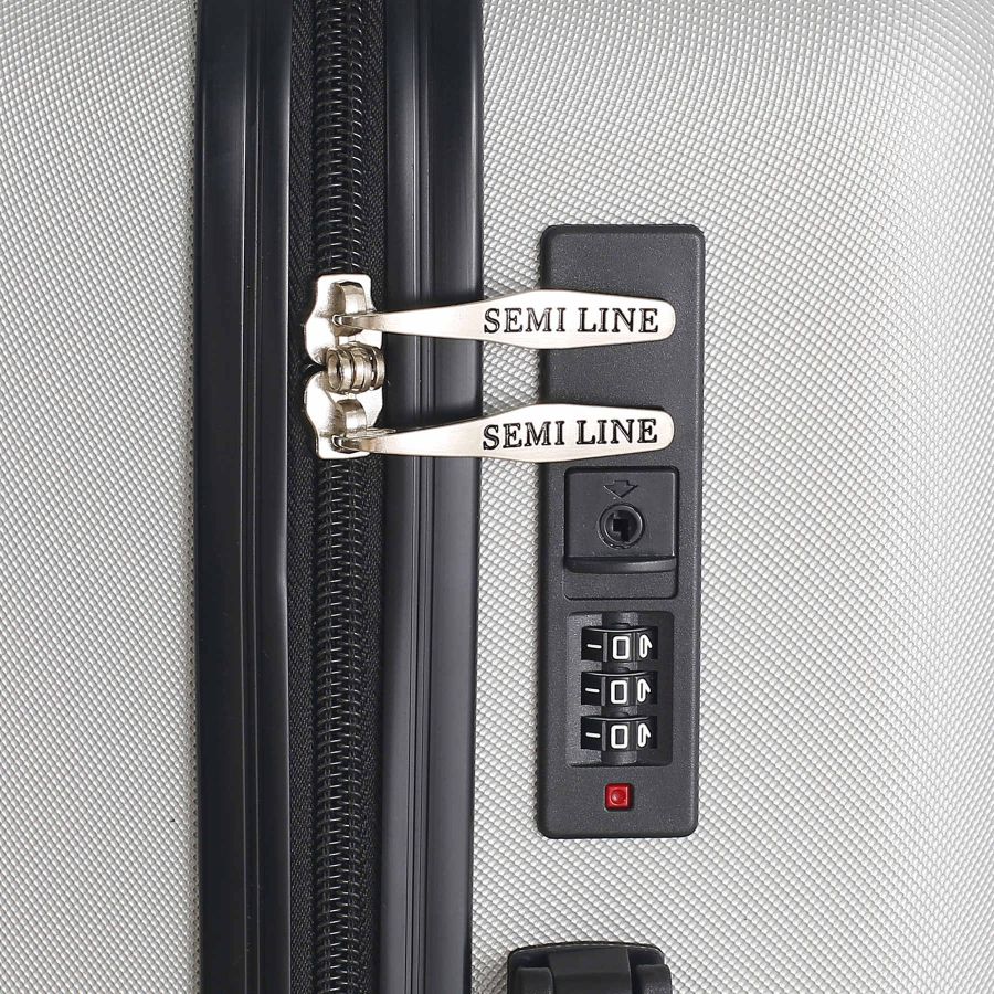 Чемодан средний Semi Line 24 дюйма (M) ABS-Plastic Light Grey (T5762-3)