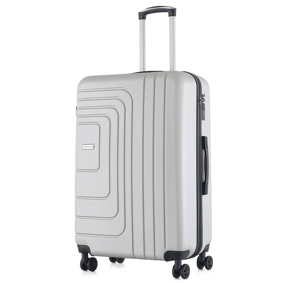 Чемодан большой Semi Line 28 дюймов (L) ABS-Plastic Light Grey (T5762-4)