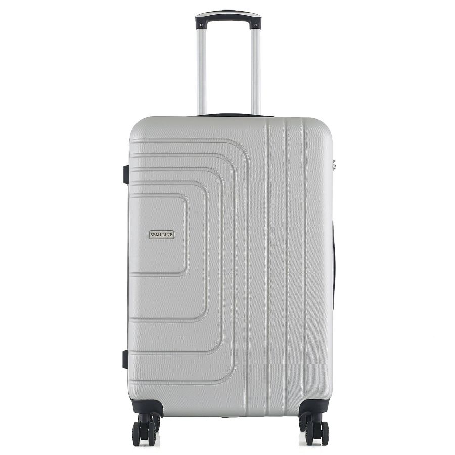 Чемодан большой Semi Line 28 дюймов (L) ABS-Plastic Light Grey (T5762-4)