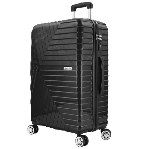 Чемодан средний Semi Line 24 дюйма (M) Polycarbonate/ABS-Plastic Black (T5765-2)