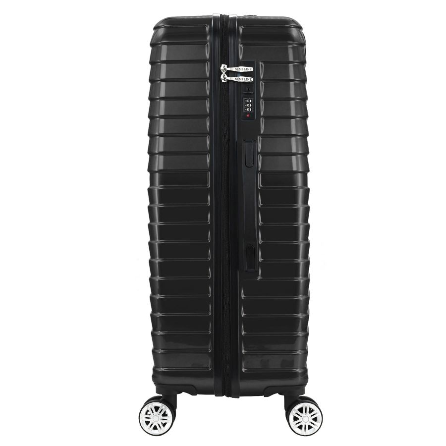 Чемодан средний Semi Line 24 дюйма (M) Polycarbonate/ABS-Plastic Black (T5765-2)