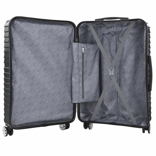 Чемодан средний Semi Line 24 дюйма (M) Polycarbonate/ABS-Plastic Black (T5765-2)