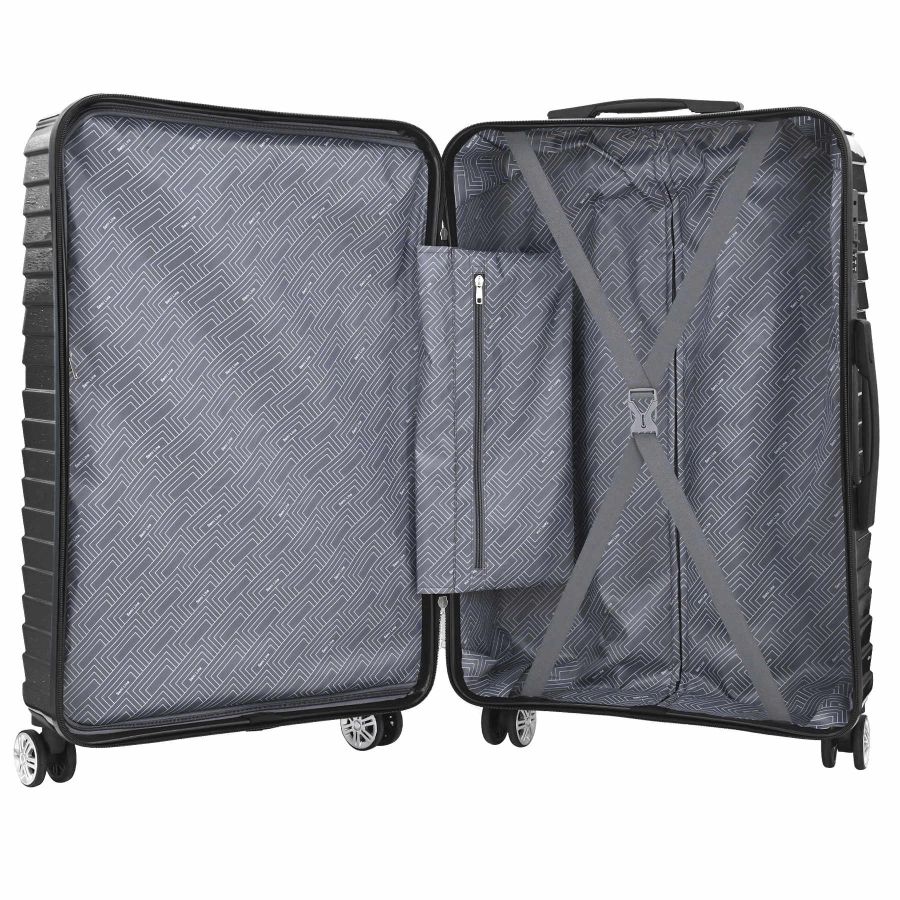 Чемодан средний Semi Line 24 дюйма (M) Polycarbonate/ABS-Plastic Black (T5765-2)