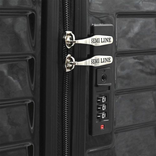 Чемодан средний Semi Line 24 дюйма (M) Polycarbonate/ABS-Plastic Black (T5765-2)
