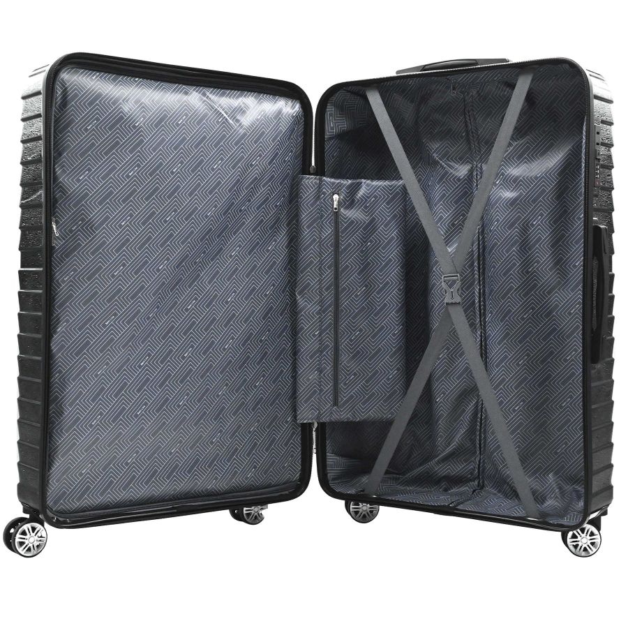 Чемодан большой Semi Line 28 дюймов (L) Polycarbonate/ABS-Plastic Black (T5765-3)