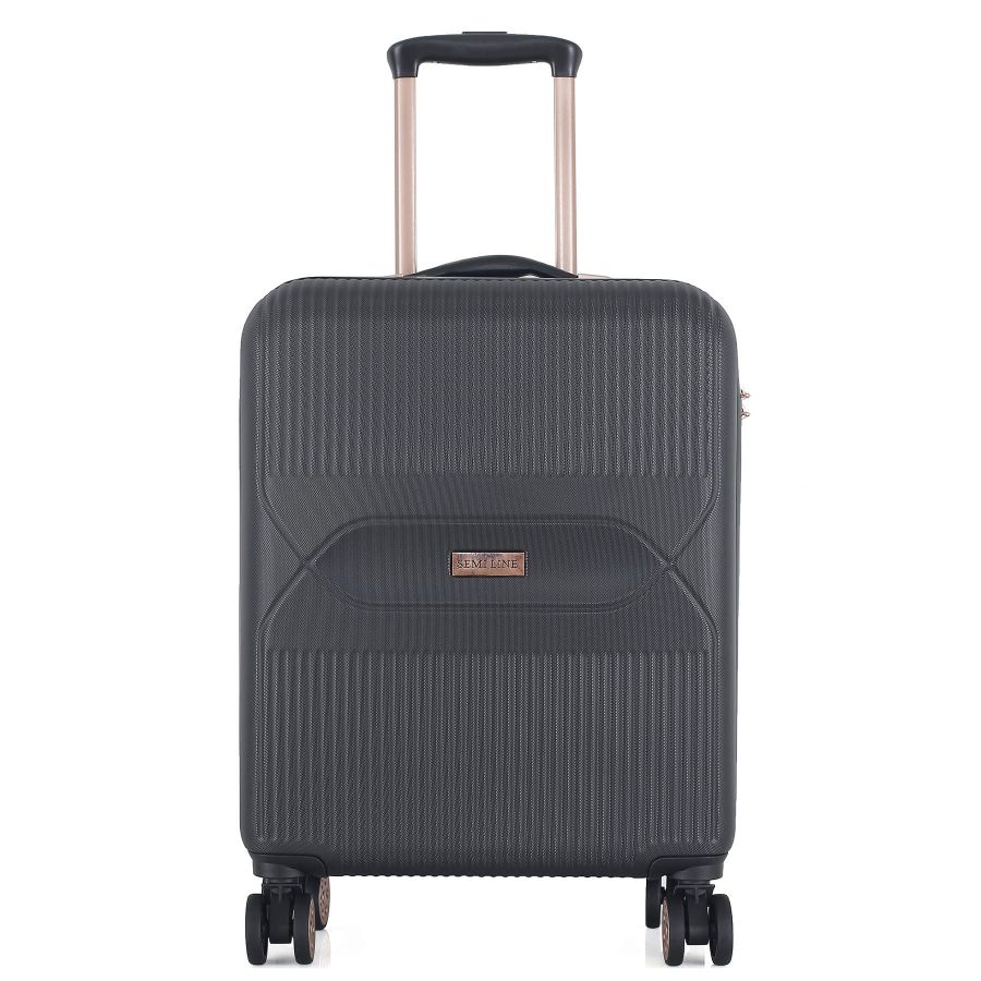 Чемодан маленький под ручную кладь Semi Line 20 (S) ABS-Plastic Black (T5787-1)