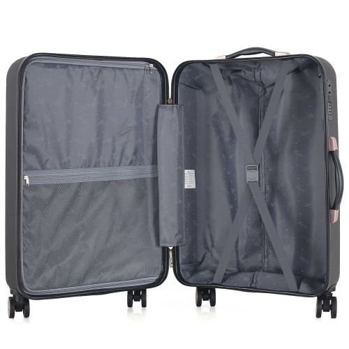 Чемодан средний Semi Line 24 дюйма (M) ABS-Plastic Black (T5787-2)