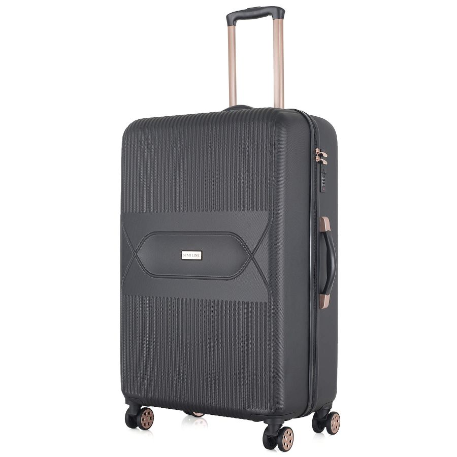 Чемодан большой Semi Line 28 дюймов (L) ABS-Plastic Black (T5787-3)