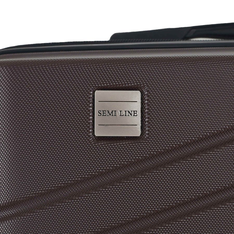 Чемодан маленький под ручную кладь Semi Line 20 (S)  ABS-Plastic Brown (T5788-1)