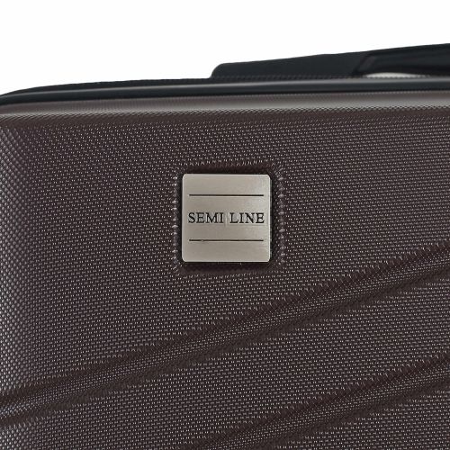 Чемодан средний Semi Line 24 дюйма (M) ABS-Plastic Brown (T5788-2)